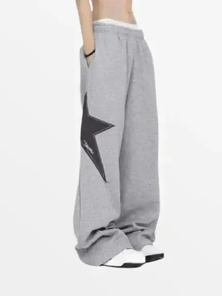 Jogging Étoile Gris — Jogging Streetwear Y2K ShineAndGlory